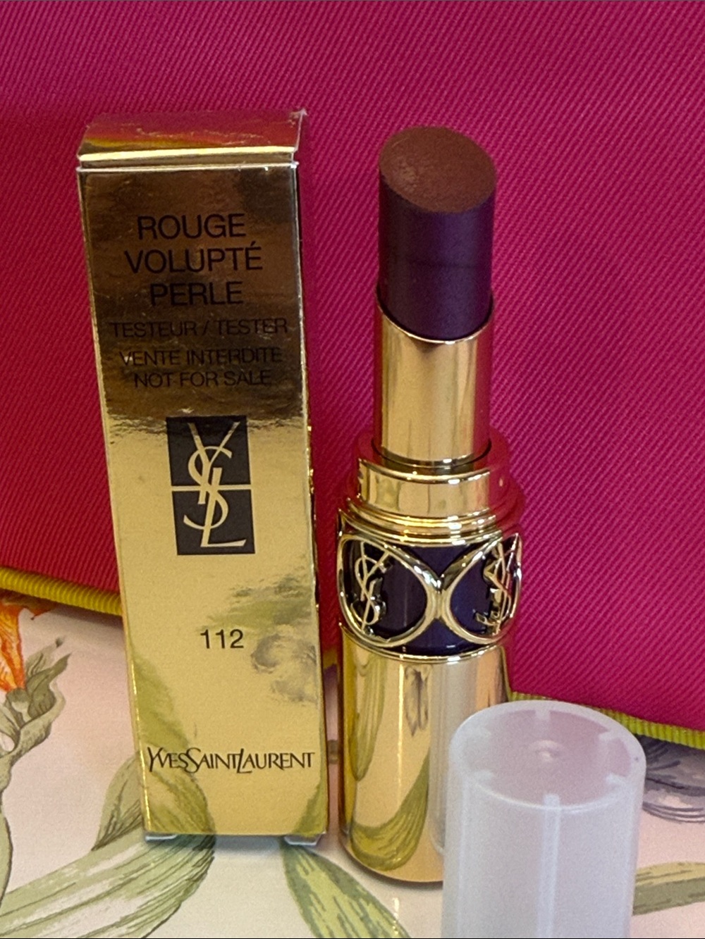 Yves Saint Laurent Rouge Volupté Perle Lipstick - Plum